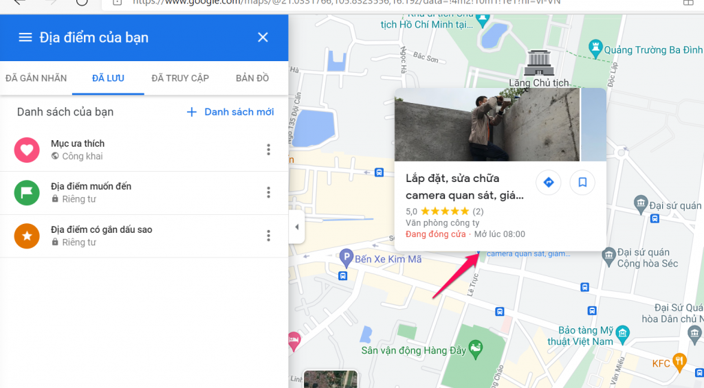 Viết bài review google map