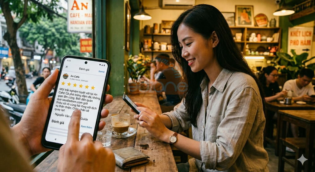 Đánh giá trải nghiệm tại địa điểm.